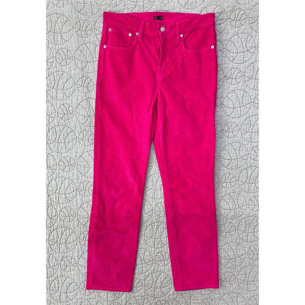 J.Crew Corduroy Pants Pink VTG Slim‎ Straight AC336 Barbiecore / Women's 29 T